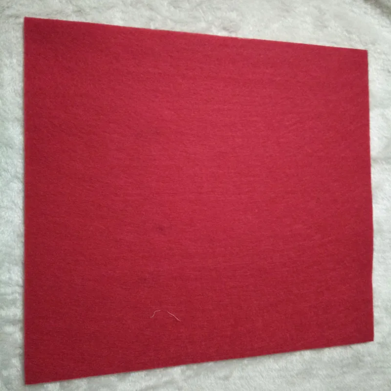 30x30 см 16 цветов выбор 3 мм Толщина фетровая Полиэстеровая ткань рукоделие фетровая ткань нетканый материал для шитья своими руками - Цвет: red
