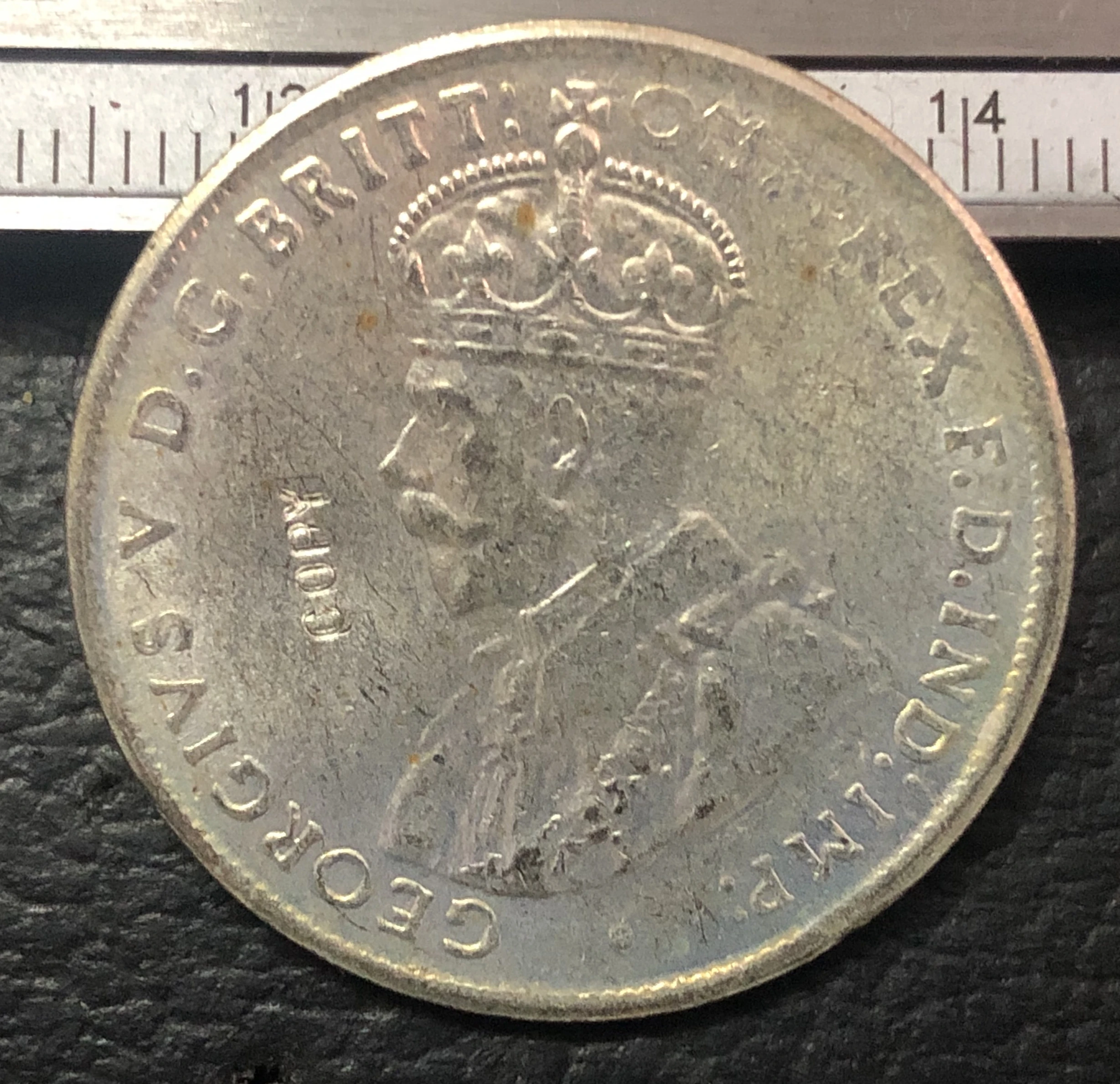 1933 Австралия 1 Флорин Джордж V Посеребренная монета|coin made|coin tagcoin icon |
