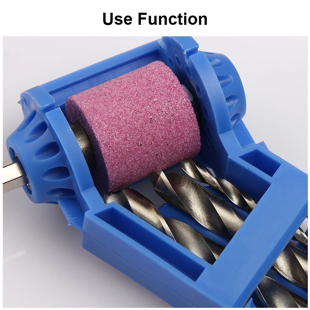 JelBo Orange/Blue Portable Drill Bit Sharpener Practical Tool Corundum Grinding Wheel Machine Straight Shank Twist Drill Grinder