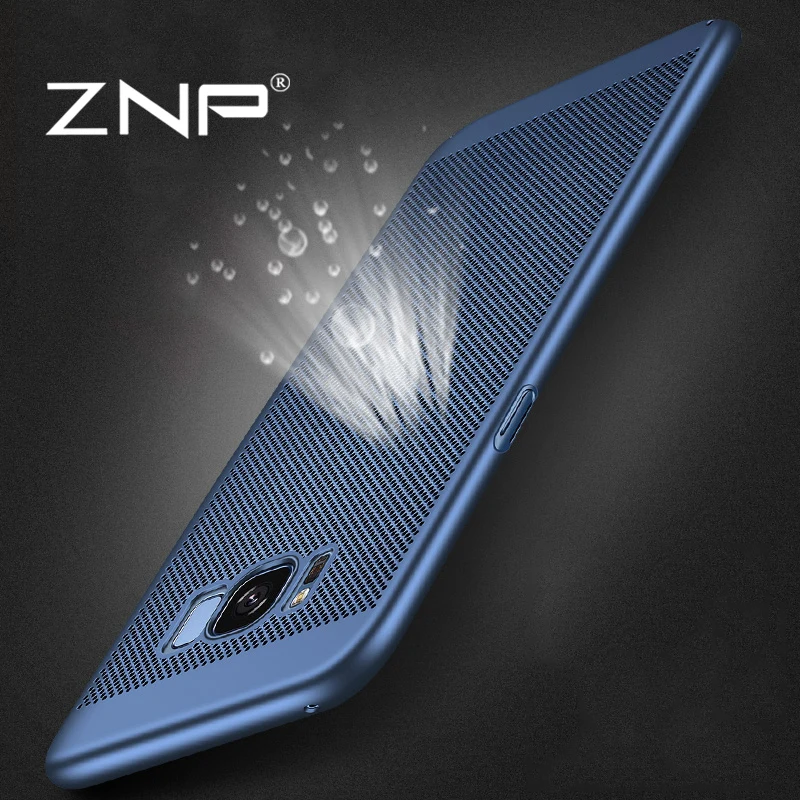 ZNP Heat dissipation phone hard Back PC Cases For Samsung Galaxy S8 S7 edge Full Cover Case For Samsung S8 S8 Plus Protect shell cases-for-s8+