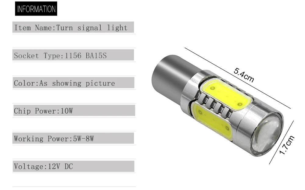 1 шт. 1156 Ba15s S25 P21W 7,5 Вт светодиодный SMD COB супер яркий белый резервный обратный светильник сигнал поворота Тормозная лампа