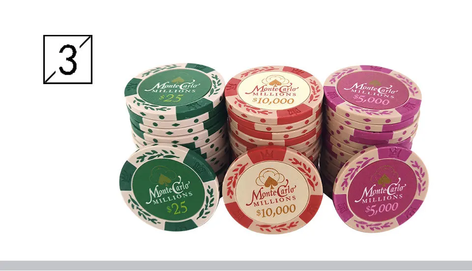 Yernea 25 шт./лот доллар пшеничной пленки покерные фишки монеты Baccarat Texas Hold'em Цвет Корона глина покерные игровые чипы 14 г