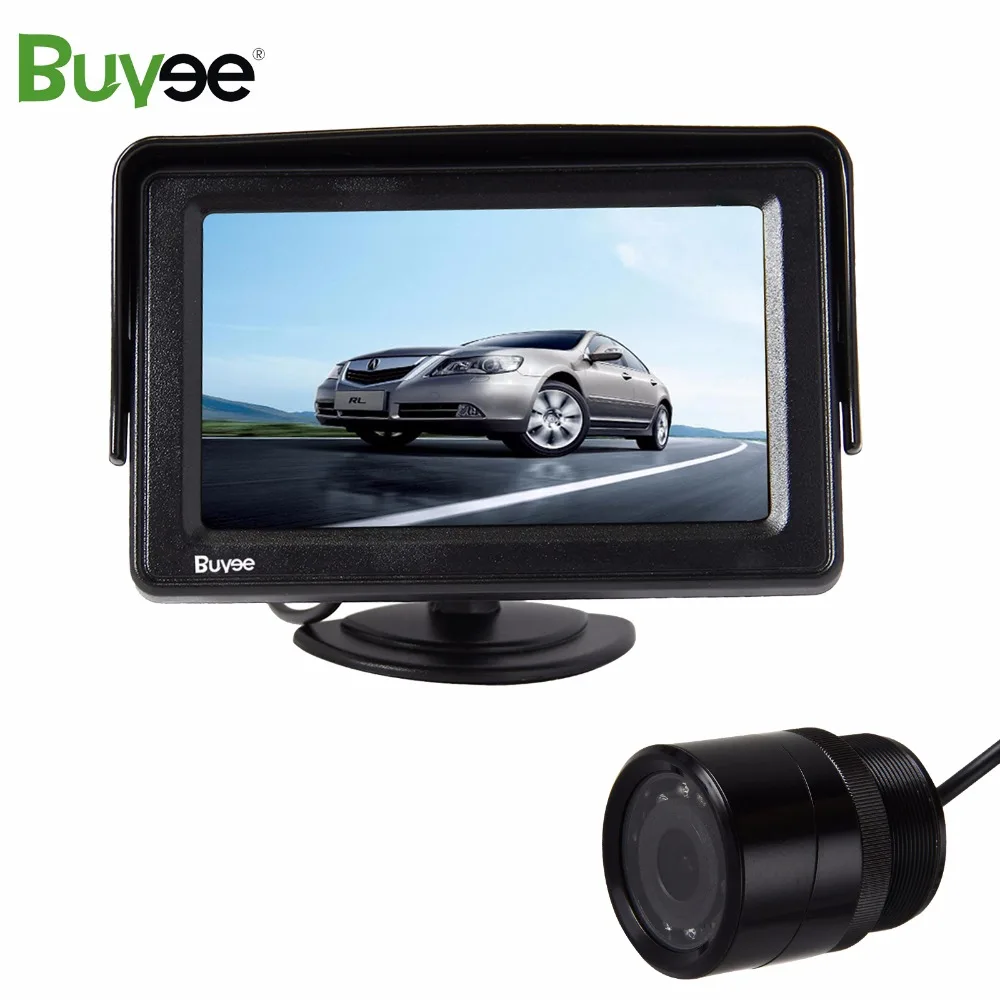 Buyee 4 3 ''TFT lcd Автомобильный монитор + 135 Угол обзора 9 светодиодный IR HD CCD