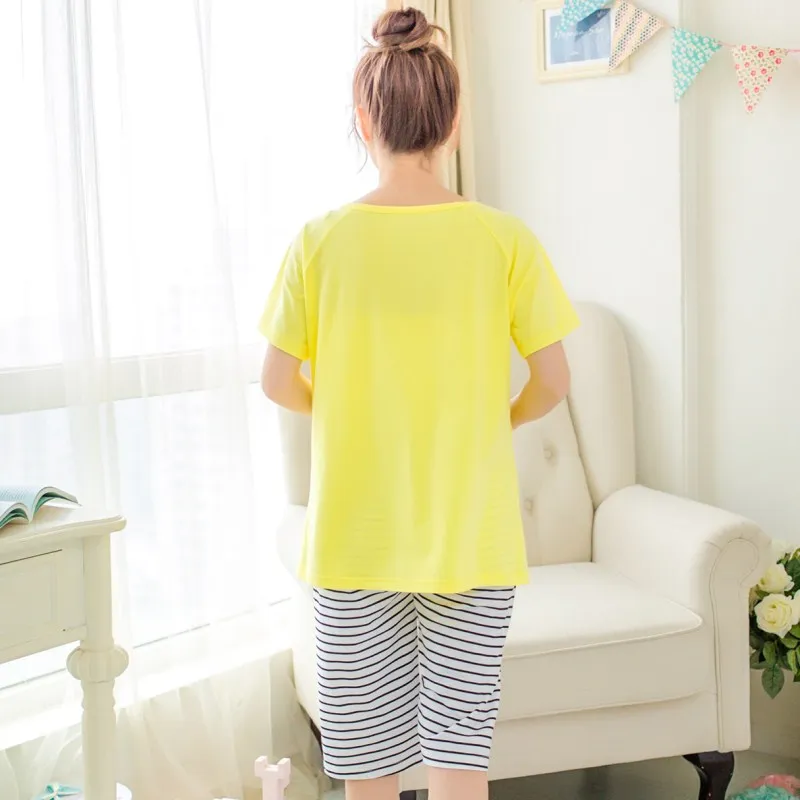 Летние пижамы для матерей, летние хлопковые пижамы с коротким рукавом для беременных женщин, домашняя одежда для грудного вскармливания