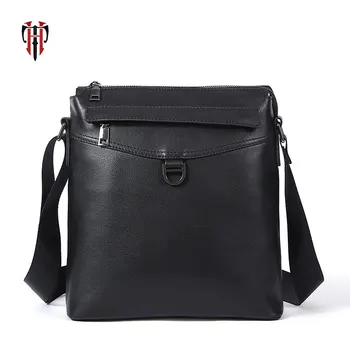 

TIANHOO Genuine leather shoulder bags for men fashionable business crossbody bags briefcase for work cell phone pockets