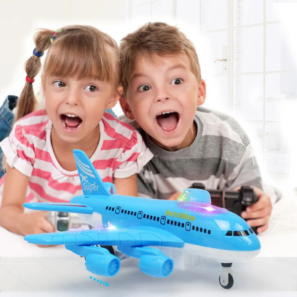 Remote Control Airplane Electric Light Music Plane Outdoor Toy Gift USB Charge practical and convenient Remote control toys