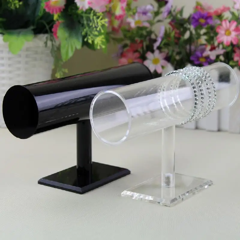 

1 PC Elegant Acrylic Watch Display Box Holder Showing Stand Bangle Showing Shelf Black/White