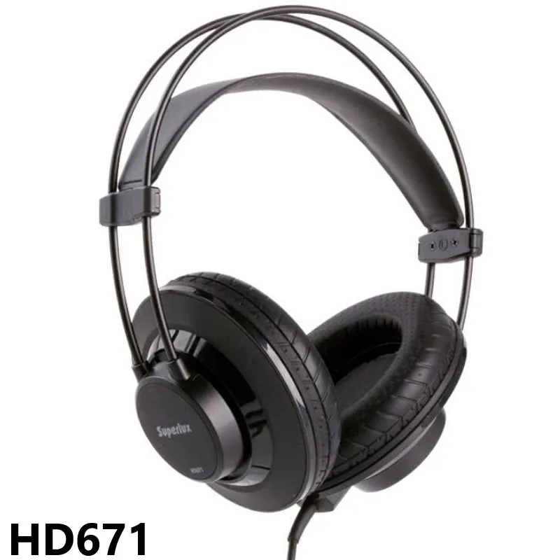 

Superlux HD671 light-weight portable closed-back dynamic headphone composite material monitor headset washable pads