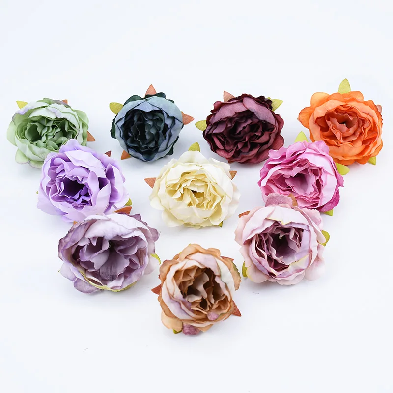 

6pcs Silk peony stamen fake plastic flower wedding home decor accessories artificial flowers diy gifts bridal brooch scrapbook