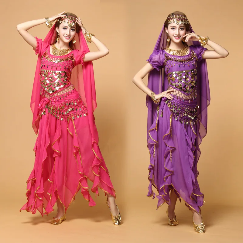 Женский костюм для танца живота танцевальный в восточном стиле|belly dance costumes|indian