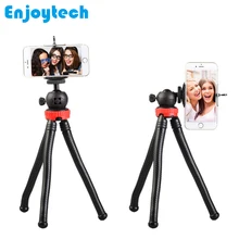 Mini Flexible Octopus Tripod With Holder For Iphone Xiaomi Samsung Huawei Phones Tripod For Gopro Hero Canon Nikon DSLR Cameras mini flexible sponge octopus tripod for iphone samsung xiaomi huawei smartphone tripod stand holder for gopro camera dslr mount