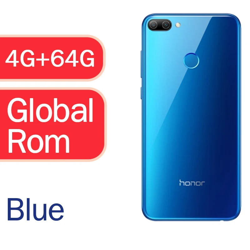 Honor 9i мобильный телефон 5,8" FHD Kirin 659 Android 8,0 Восьмиядерный двойная камера 3000 мАч 4 Гб 64 Гб глобальная прошивка OTA - Цвет: 4g 64g Blue