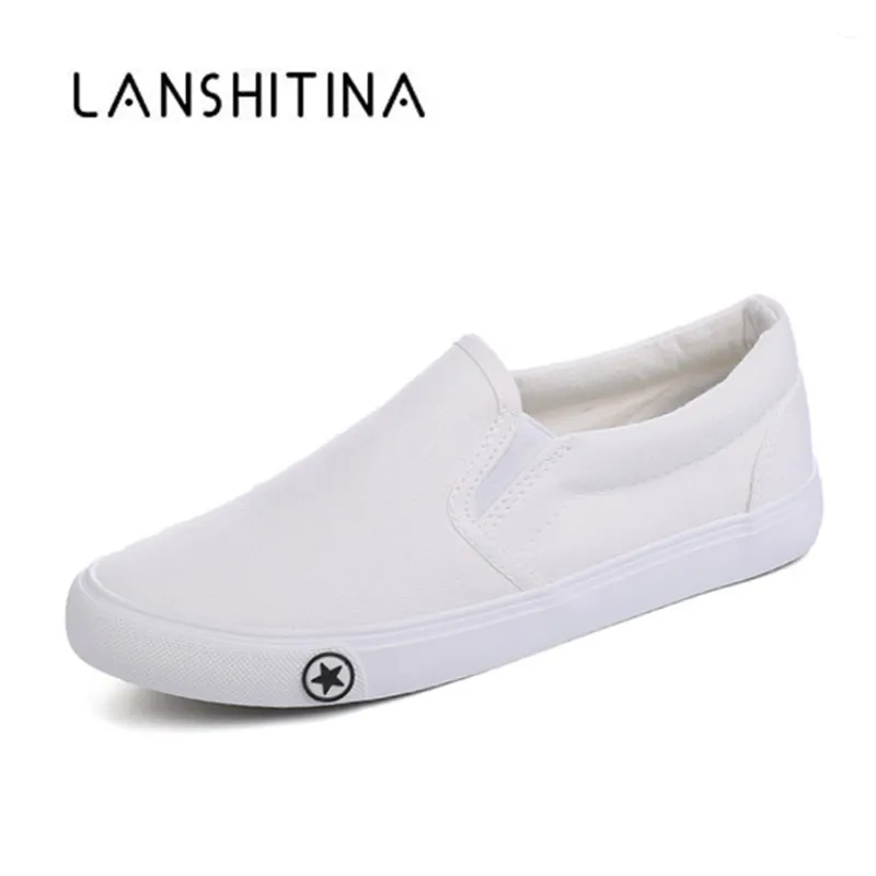 mens white canvas shoes slip on