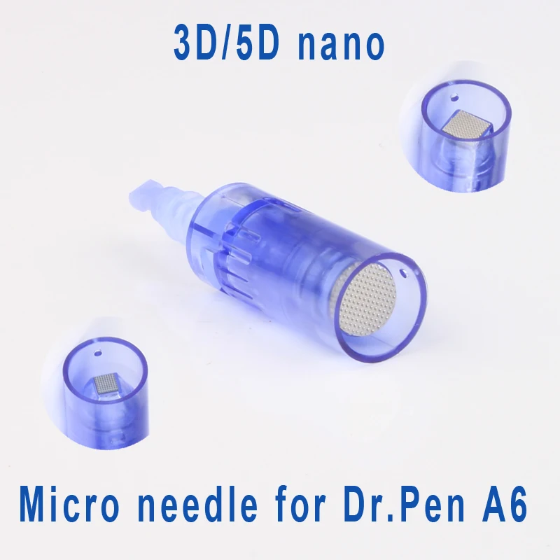 20 шт. 3D/5D Nano bayonet картриджи для dr.pen A6 Антивозрастные микро-иглы заменяемый
