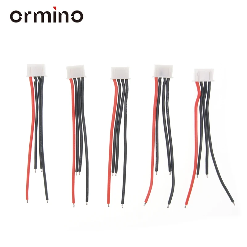 

Ormino 10pcs 2s 3s 4s 5s 6s Model Lithium Battery DIY B6 Balancing Charge Silicone Wire JST-XH JST XH Plug Adapter for RC FPV