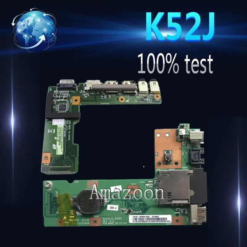 

Amazoon OriginFor ASUS K52 K52J K52JR K52JC K52DR X52F K52F X52J DC Power Jack Audio board 60-NXMDC1000 100% Tested Fast Ship