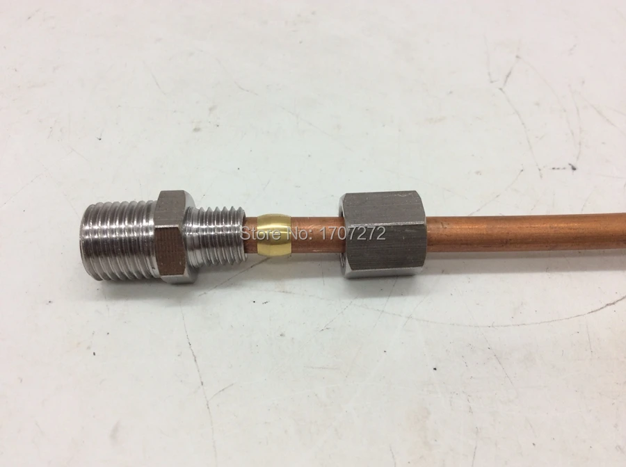 Бесплатная доставка медный фитинг 1/4 &quotx 6 мм высококачественные трубные фитинги