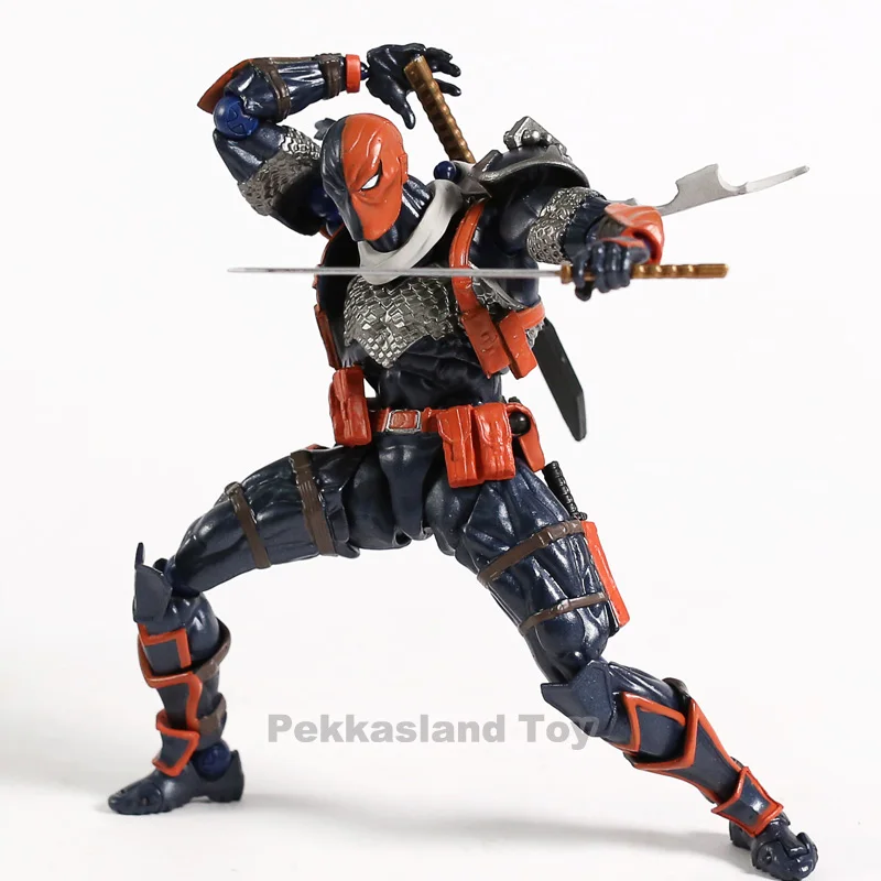 DC Comics Amazing Yamaguchi Revoltech Series NO.011 Deathstroke Action Figures PVC Collectible Mode
