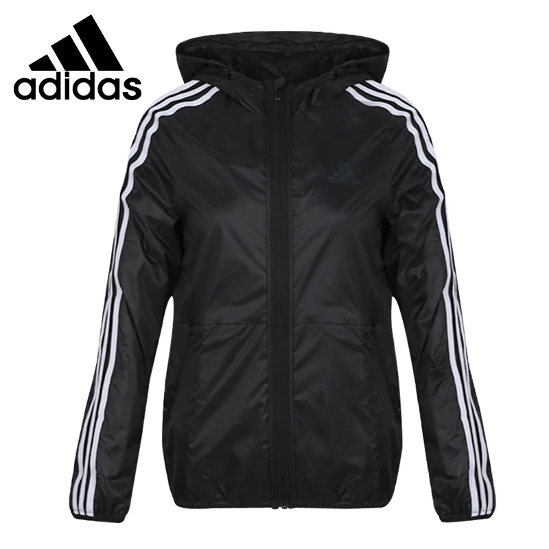 Женская спортивная куртка с капюшоном Adidas FEM WB 3S Новое поступление|Беговые