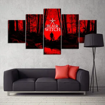 

5 Piece Blair Witch Horror Game Poster Video Game Accessories Wall Art Picture Home Decor Wall Sticker Mural Painting Nice Gift