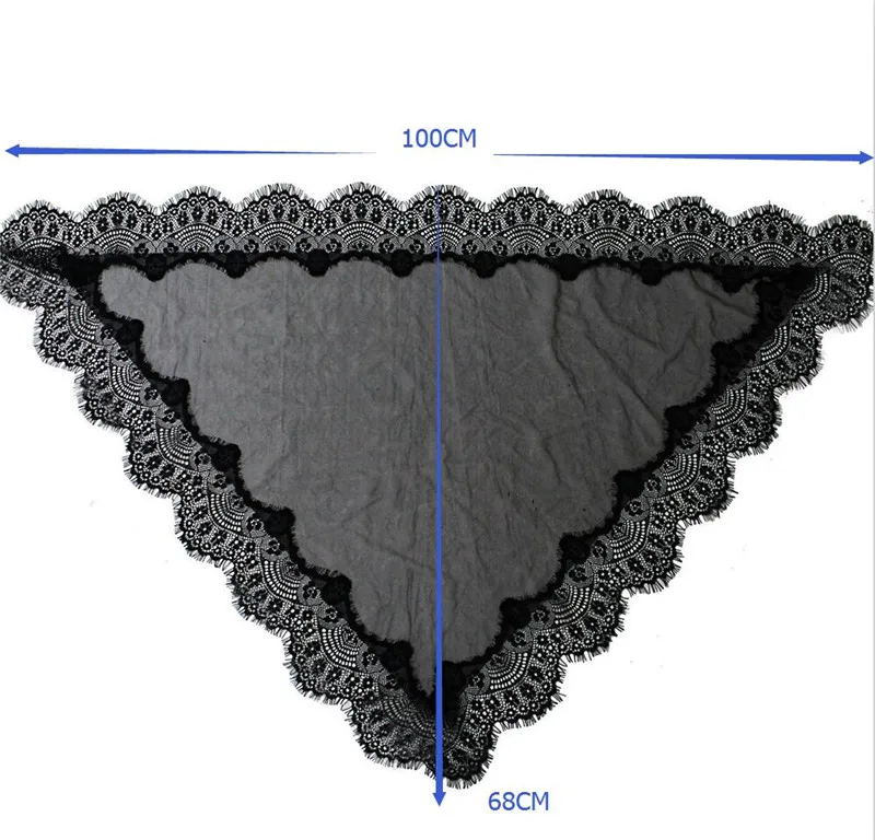 Настоящие фотографии, кружевная окантовка, черный тюль, Мантилья, католическая вуаль, покрытие на голову для латинских масс,, элегантная церковная Часовня вуаль