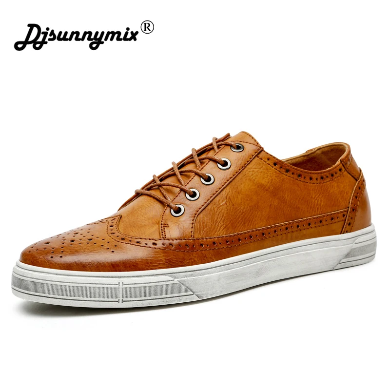 

2018 Handmade genuine leather Men Causal Shoes New Lace-up Men Driving Loafers Fashion Comfortable Male Shoes Flats Sneakers