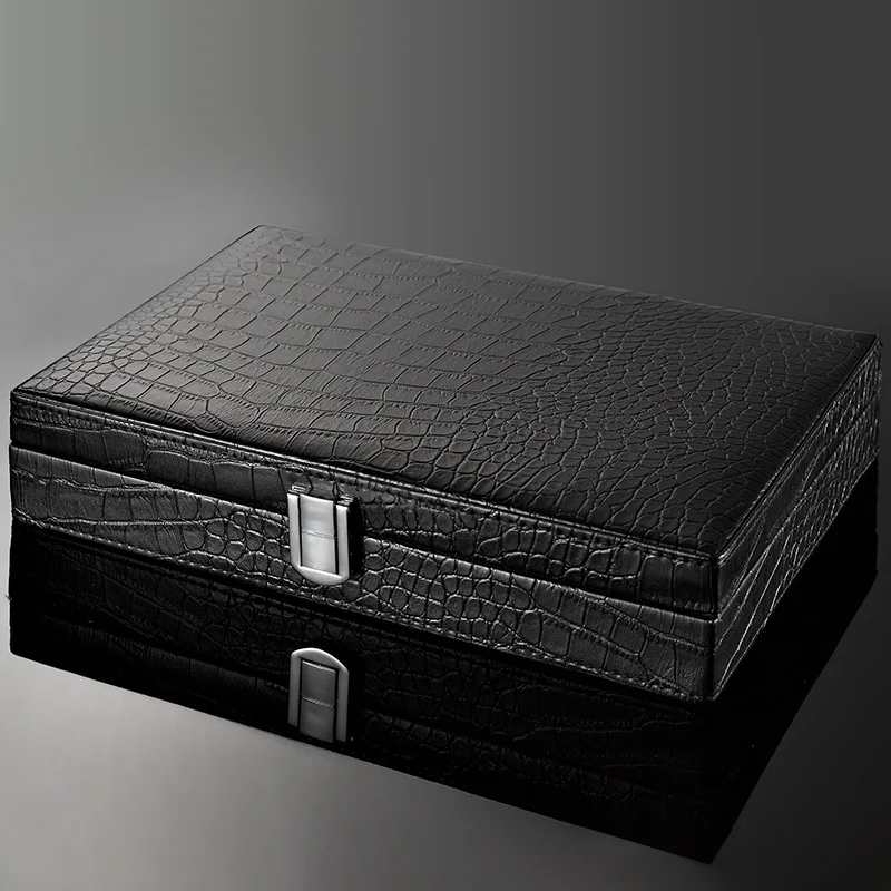 

Cigar Humidors Cuban cigars special large portable crocodile pattern leather cedar wood cigar box