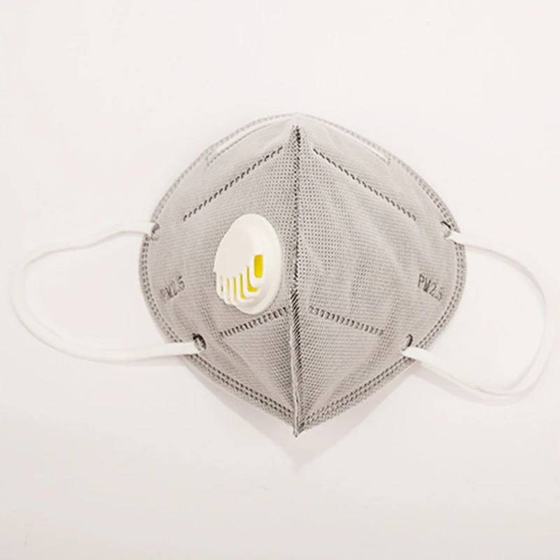 

2PCS PM2.5 Anti Haze Mask Breath Valve Anti-dust Mouth Mask Activated Carbon Filter Respirator Mouth-muffle Mask