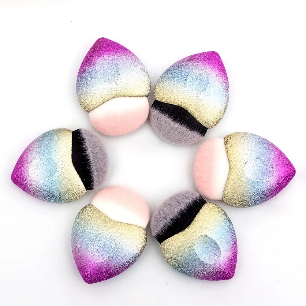 

Heart Foundation Makeup Brushes Dense Synthetic Hair Cosmetic Tool Professional Cosmetic Make-up Brush Portable BB Flat Cream