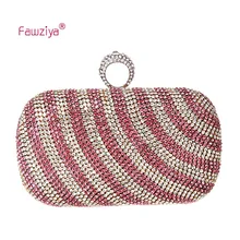 Fawziya glasperlen geldbörse knuckle ring diamant verzierte damen party kupplung handtaschen