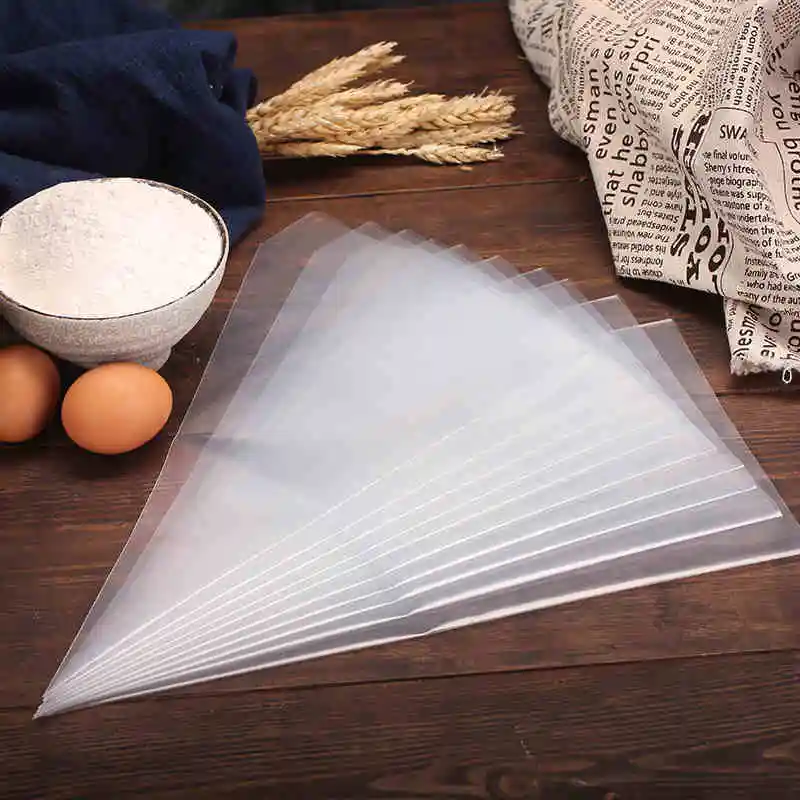 

10pcs White Disposable Piping Bag Pastry Bag Icing Piping Cake Cupcake Decorating Tools