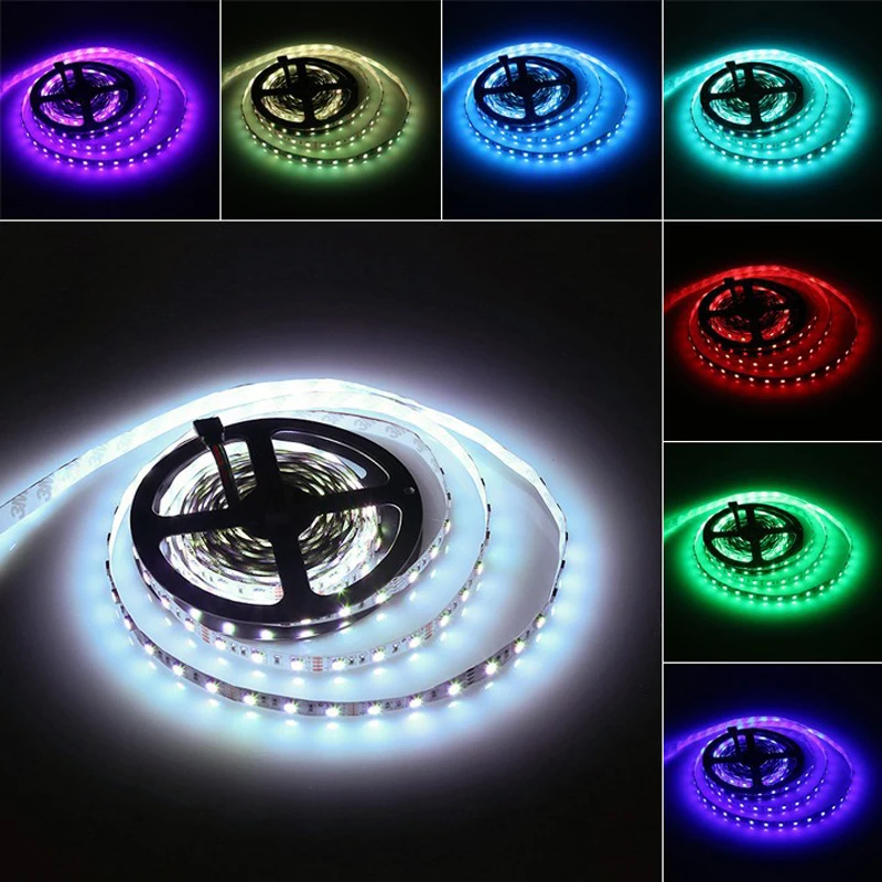 RGB Светодиодная лента 5050 SMD 5 м 300 светодиодов Гибкая неводонепроницаемая