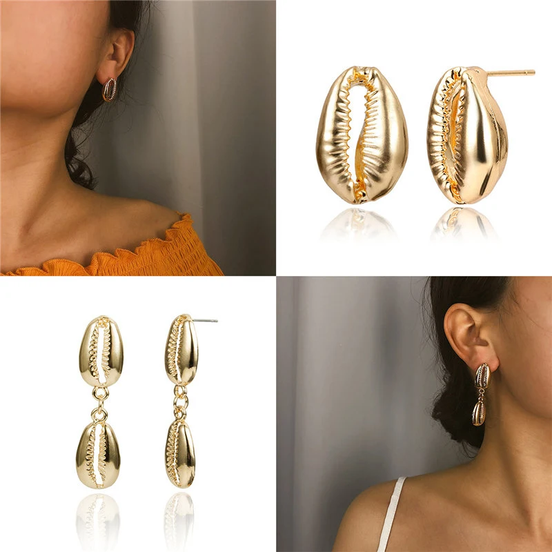 VIVILADY 2019 Boho короткие новые женские серьги-подвески из металлического сплава в