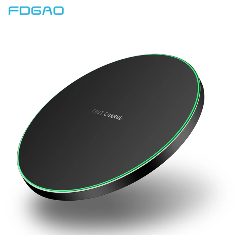 

FDGAO 10W Fast Qi Wireless Charger For iPhone X XR XS Max USB Quick Wireless Charging Pad For Samsung S9 S8 S7 Xiaomi MIX 3 2S