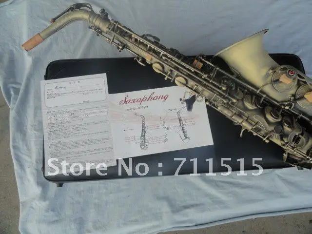 

Custom Instruments Grind Arenaceous Bronze Archaize Alto Saxophone Eb Tune Sax Hand Carved With Case Mouthpiece