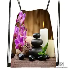 Пользовательские дзен камень@ 1 походная сумка на шнурке милый рюкзак для детей(черная спинка) 31x40 см#2018611-5