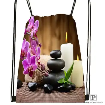 

Custom Zen Stone@1 Drawstring Backpack Bag Cute Daypack Kids Satchel (Black Back) 31x40cm#2018611-5