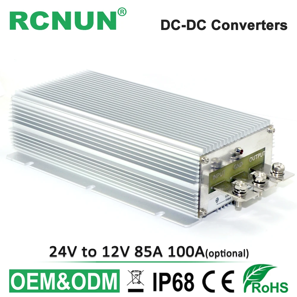 

High Power 24V to 12V 100A Step Down DC DC Converter Regulator 24V-12V Buck Module 1200W Car Power Supply