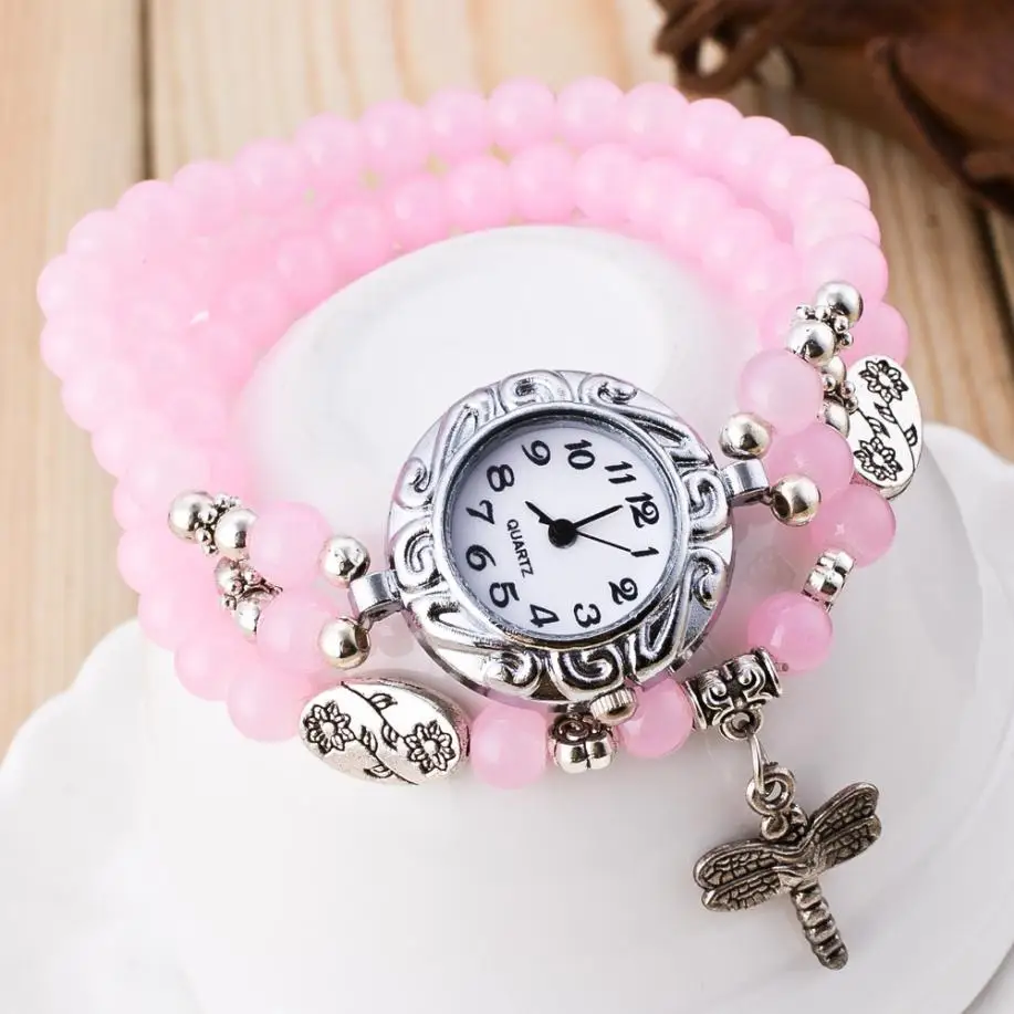 Moment# L05 модные женские часы-браслет из искусственной кожи