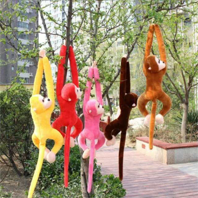 60cm Long Arm Monkey from Arm to Tail Plush Toys Colorful Monkey Curtains Monkey Stuffed Animal Doll For Kids Children