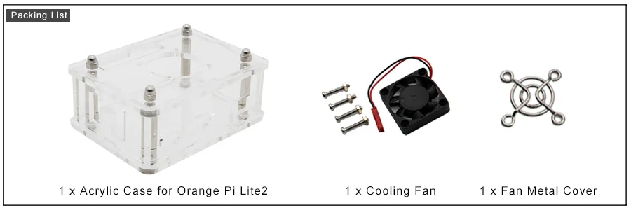 Orange Pi lite2 with fan kit