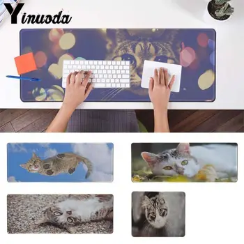 

Yinuoda Mischievous Cat Unique Desktop Pad Game Mousepad Gaming Mouse Pad Desk Mat for CSGO Game Player PC Computer Laptop