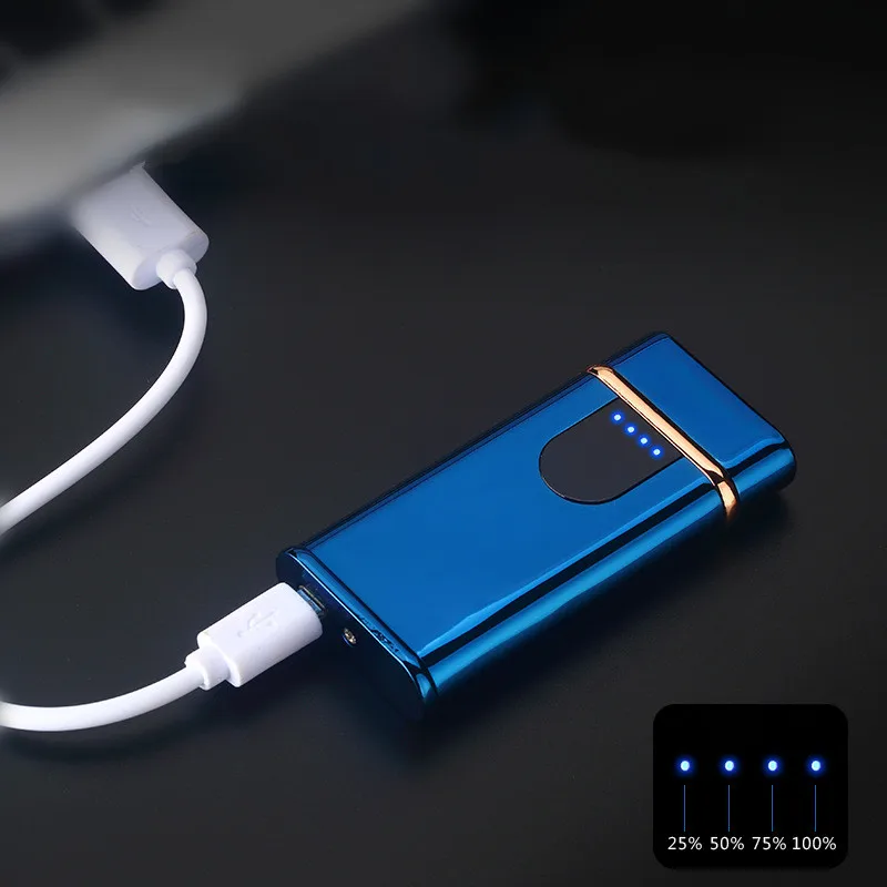 Новая двухдуговая ветрозащитная Электронная зажигалка plasma с USB зарядкой