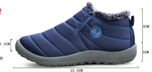 Новая женская зимняя обувь однотонные зимние сапоги теплые водонепроницаемые лыжные ботинки на нескользящей подошве с хлопчатобумажным утеплителем внутри, размер 44 L279