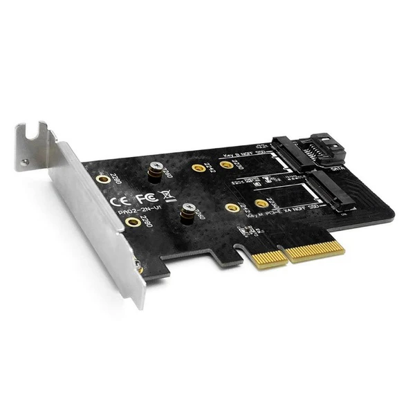 Pa02 Rtk Ngff M.2 в конвертер PCI E адаптер Pci X4 Ssd для 2280 мм B ключ + M черный| |