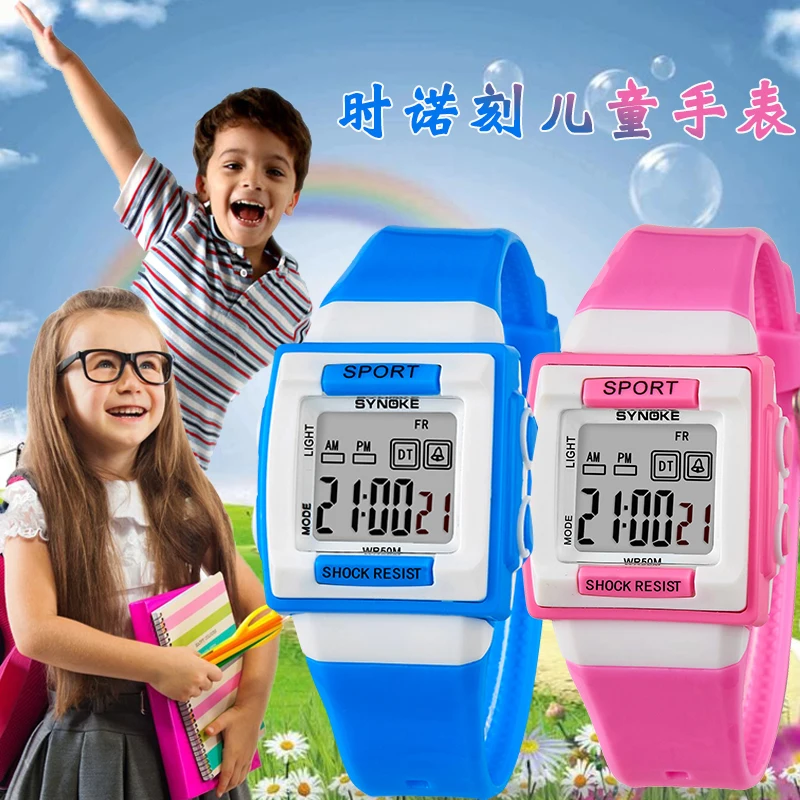 Kids Watch Electronic Wrist Watch Digital Montre Enfant Shockproof Waterproof Children's Watches for Boys Girls Kid ShockClock