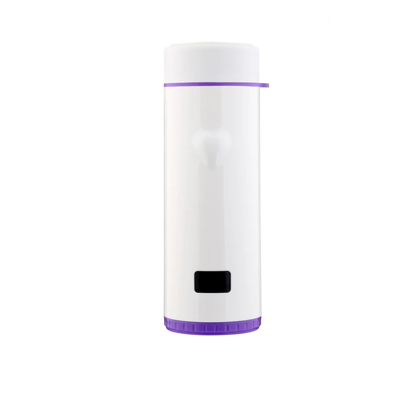 360 мл изоляционная бутылка из нержавеющей стали простой дизайн герметичный Portebla Sports voyage Space светодиодный - Цвет: White Purple