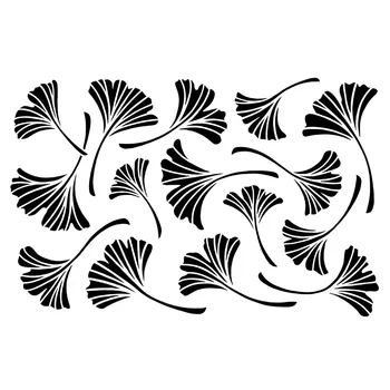 

6x9in Ginkgo Leaf Plastic Stencils For DIY Scrapbooking Decorative Embossing Suit Paper Card Die Cutting Template Drawing Sheet