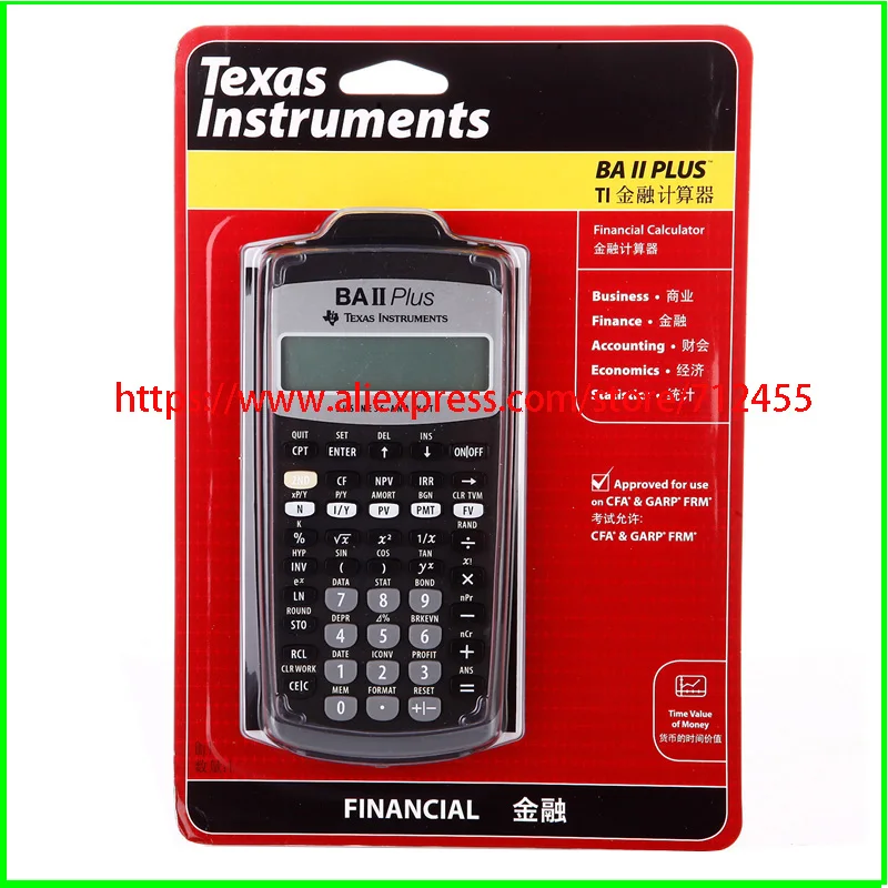 Texas Instruments TI-BA II Plus Financial Calculator
