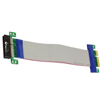 

PCI-E 4X Slot Riser Card Extension Flexible Flex Relocate Cable